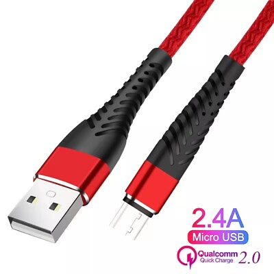 Heavy Duty Micro USB Fast Charger Data Cable Cord For Samsung Android HTC LG US $5.99