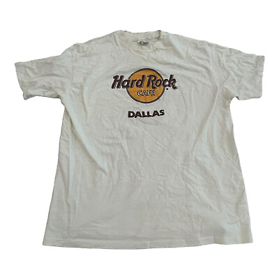 #ad Vintage Hard Rock Cafe Dallas T Shirt 1980s Size XL $24.99