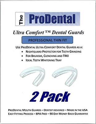 #ad Mouth Guard for Grinding Teeth 2 Pack Made in USA Thin and Trim Anti Gri... $17.46