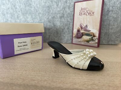 #ad Just The Right Shoe Of Pearl Mule; Distributed By Raine $2.59
