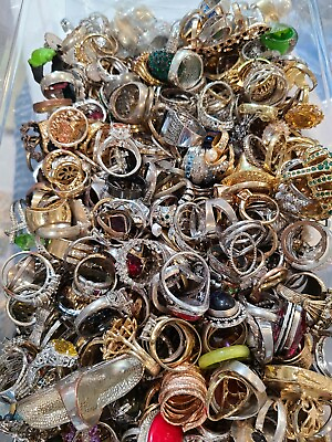 #ad RINGS LOT VINTAGE ANTIQUE MODERN 3 PIECES MIXED LOT SIZES STYLES $35.00