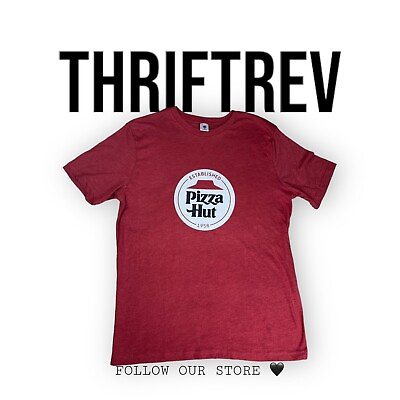 #ad M Pizza Hut Employee Short Sleeve T Shirt Uniform $12.00