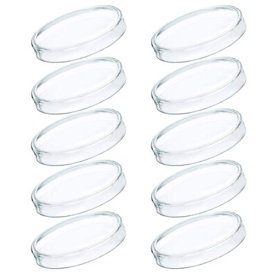 #ad 10 Pcs Lab Petri Plate Disposable Dish Dishes for Home Use Grid $8.25