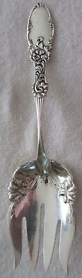 Tyrolean Amston Frank Whiting Sterling Silver cold meat salad beef serving fork $135.00