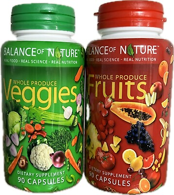 #ad Balance of Nature Fruits amp; Veggies Whole Food Supplement 180 Cap NEW $34.99