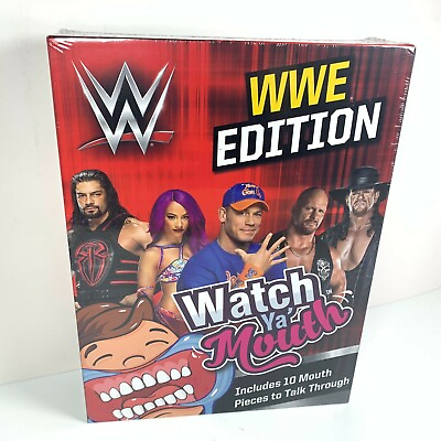 Watch Ya’ Mouth Game WWE EDITION Wrestling Party Gift WWF Rare Brand New Sealed $18.95