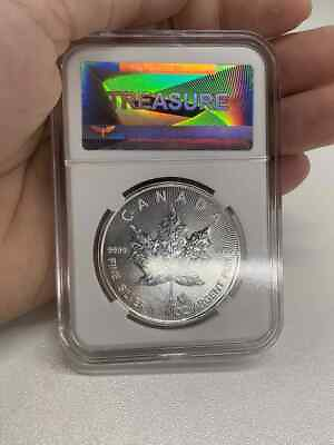 #ad 2023 1 oz Canadian Silver Maple Leaf $5 Coin .9999 Fine Silver BU BS $19.99