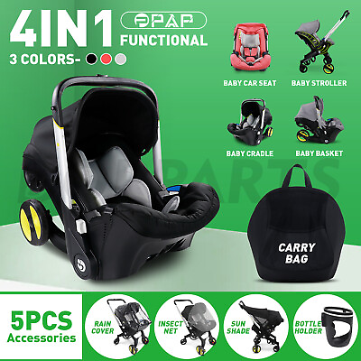 Baby Infant Car Seat Stroller Combos Newborn 4 in 1 Light Travel Foldable USA $329.00