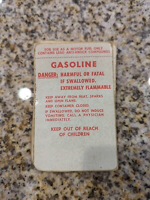 #ad Vintage Fuel Racing Dump Gas Can Danger Sticker Decal $4.99