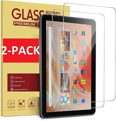 #ad #ad 2X Premium Tempered Glass Guard Screen Protector Saver For Amazon Fire HD Tablet $8.93