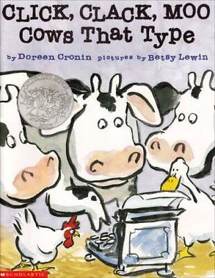 #ad Click Clack Moo: Cows That Type Paperback By Doreen Cronin GOOD $3.62
