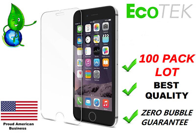 100x Wholesale Lot Bulk Tempered Glass iPhone Screen Protector 14 13 12 11 X XR $33.99
