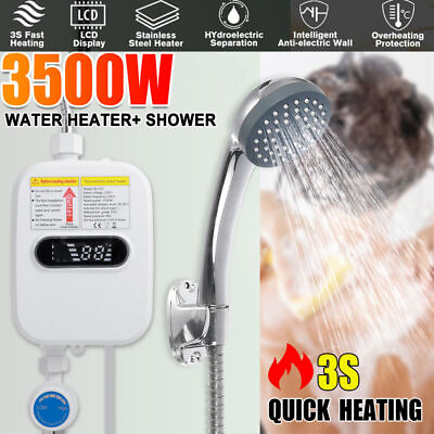#ad #ad 3500W Electric Portable Tankless Hot Water Heater Shower Instant Boiler Bathroom $36.99
