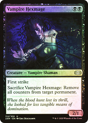 MTG FOIL Vampire Hexmage – Double Masters Card # 112 $0.99
