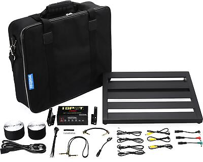 #ad Pedaltrain Gigging Pedalboard Kit with Truetone Power amp; EBS Flat Patch Cables $329.99
