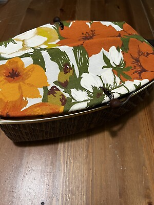 #ad Vintage Salton quot;Cosmopolitanquot; Hot Tray Floral Working Keeps rolls piping hot $25.00