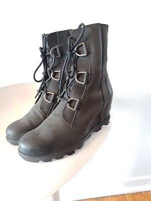 Sorel Women#x27;s Joan Of Artic Wedge II Boots Size 9.5 $89.00