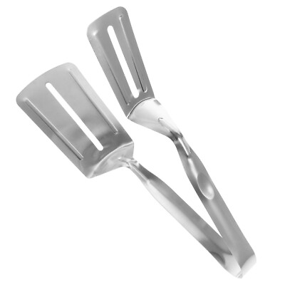 #ad 1PC Catering Tongs Chef Tongs Frying Spatula Stainless Steel Scissor Salad Tongs $10.63