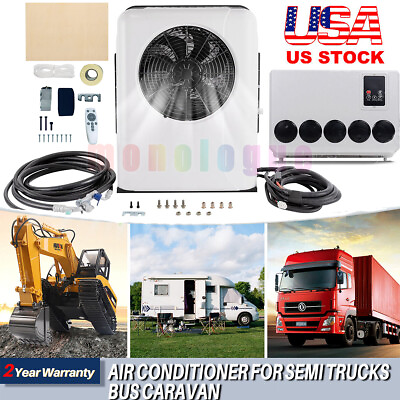 #ad Truck Air Conditioner 12V 12000BTU Split AC Unit Fit Semi Trucks Bus RV Caravans $588.99