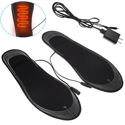 #ad #ad Electric Heated Shoe Insoles Sock Feet Heater Foot Pads Winter Warmer Insole $6.59