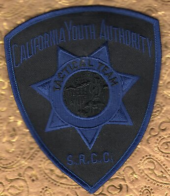 California Youth Authority Shoulder Patch Subdued Black Blue $6.95