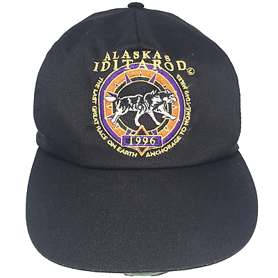 #ad VTG Alaska Iditarod 1996 Race Hat Cap Snapback Artic Circle Enterprises Inc GC $17.95