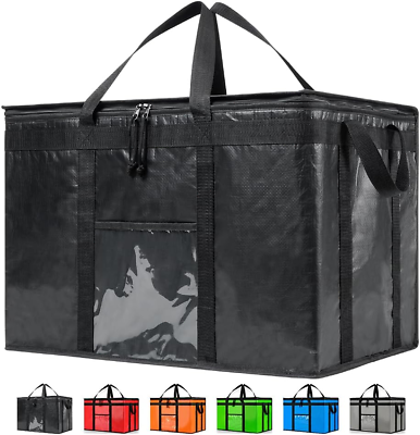 #ad Insulated Cooler Bag and Food Warmer for Food Delivery amp; Grocery Shopping with Z $95.99