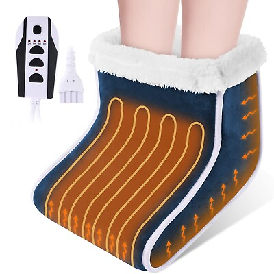 #ad Electric Heated Foot Warmers Winter Warm Foot Heating Pad 6 Level Heating Soft $29.99