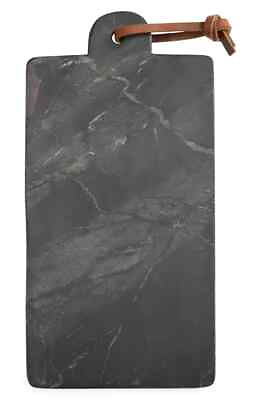 #ad NORDSTROM Grey Black Marble Serving Charcuterie Cheese Food Board 20quot; x 10quot; NEW $39.20