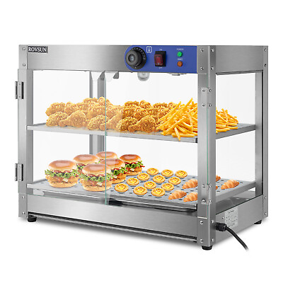 #ad 2 Tier Commercial Food Warmer Display 800W Countertop Pastry Display Case $219.99