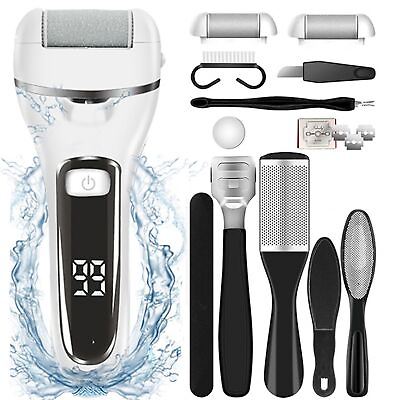 Electric Callus Remover Foot Sander Rough Feet Rechargeable Dead Skin Tools Kit $23.99