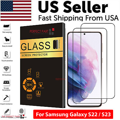 #ad #ad For Samsung Galaxy S24 S23 S22 PLUS ULTRA Tempered Glass Screen Protector Full $4.89