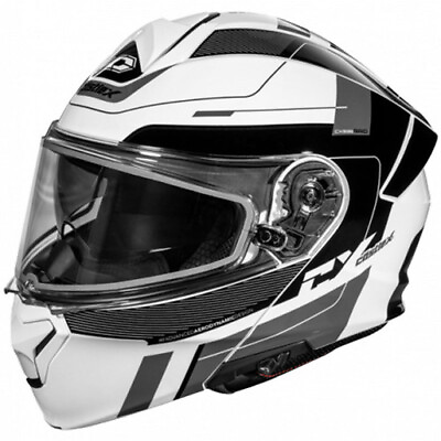 #ad #ad Open Box Castle X CX935 Raid Modular Snowmobile Helmet Matte White Black $109.79