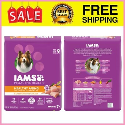 IAMS Healthy Dry Dog Food for Mature and Senior Dogs with Real Chicken 29.1 lb $37.78