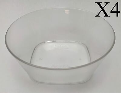 #ad Bodum Plastic Salad Bowls Clear 4 PIECE SET $16.01