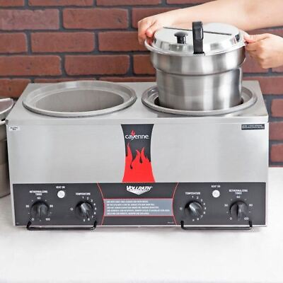 Vollrath 72028 Cayenne Twin 7 Qt. Countertop Warmer with Independent Timers 12 $717.79