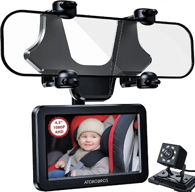 Baby Car MirrorATOROBROS Upgrade AHD 1080P Baby Car Camera Rear Facing Car. 214 $50.00