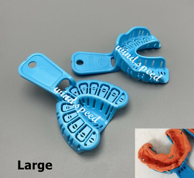 #ad 2pcs pair Dental Implant Disposable Tray Impression Large Orthodontic Trays U L $4.49
