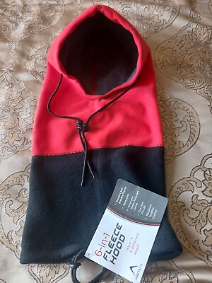 #ad ARTIC X Fleece Sport Ski Snowboard Hood Wear 6 Ways Orange Black $12.99