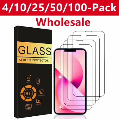 #ad #ad Wholesale LOT Tempered Glass Screen Protector for iPhone 15 Pro Max 14 13 12 11 $59.99