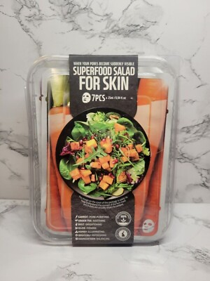 #ad FarmSkin Face Masks Superfood Salad For Skin Carrot Salad Set 7 Pack Sealed $21.95