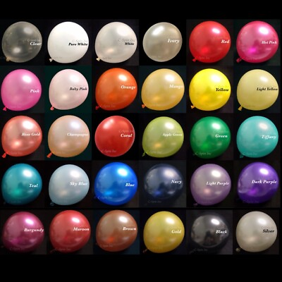 #ad #ad 20x 12 inch Pearl Latex Colorful Thick Durable Wedding Party Birthday Balloons $4.95