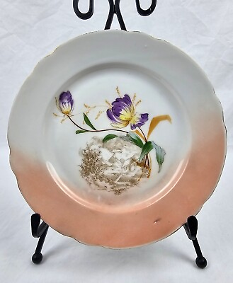 #ad Vintage Floral Fine China Salad Dessert Plate Imperial Carlsbad 8 Inch $18.00