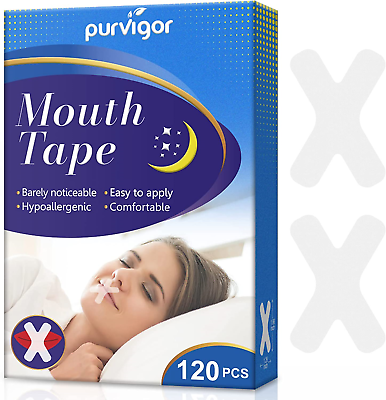 120 Pcs Mouth Tape for Sleeping Sleep Strips Anti Snoring Mouth Strips Less $11.67