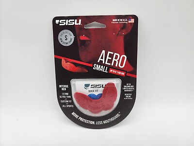 #ad SISU Small NextGen Aero Guard 1.6mm Youth Mouthguard RED 1.6mm Ultra Thin $19.99