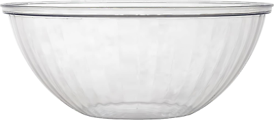 #ad Clear Plastic Salad Bowl 96 Oz. Pack of 1 Stylish Design Perfect for Meal $7.65