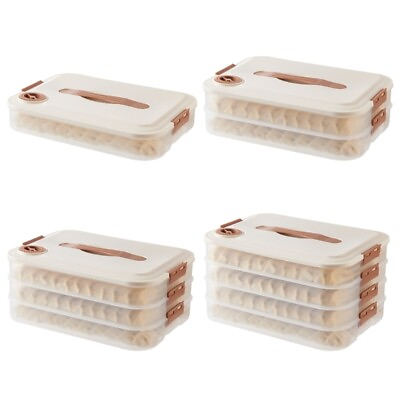 #ad Multi layer Dumpling Storage Box Kitchen Refrigerator Container $13.85
