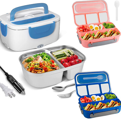 #ad Electric Lunch Box Food Heated 110V Portable Food Warmer Heater for Truck Home $13.99