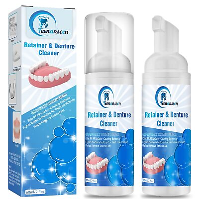#ad Aligner Cleaner Denture Cleaner and Whitener Paste Foam Perfect for Sports M... $25.49