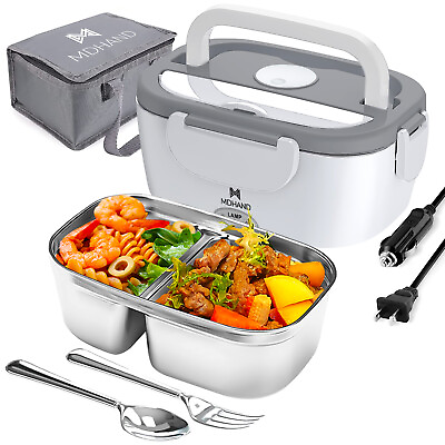 #ad 65W Electric Heating Lunch Box Portable Food Warmer Containerfor for Car Office $28.99